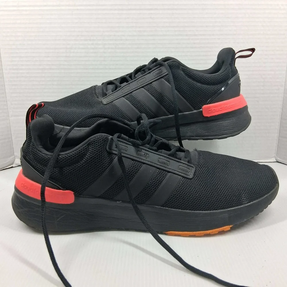 Adidas Racer TR21 Mens Running Shoes Black Solar Red GX0902 Size 13